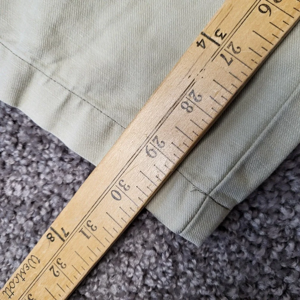 Tommy Bahama Chino Pants Mens 34 Khaki Good Linen Cotton Relaxed Straight Leg